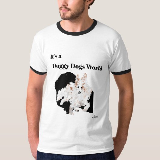 T-shirt : Honden Honden Wereld (Voorkant)