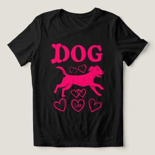 T-shirt HONDEN LOVER (Design voorkant)