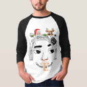T-Shirt honkbal uniek ontwerp voor Kerstmis (Voorkant)