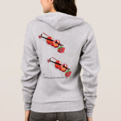 T-Shirt Hood & Zipper/Womans (Achterkant)