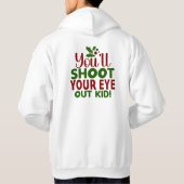 T-shirt Hoodie (M) Classic Holiday Quote (Achterkant)