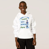 T-Shirt Hoodie pullover foto naam kind afstuderen (Voorkant volledig)