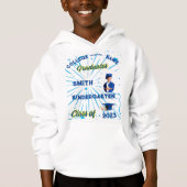 T-Shirt Hoodie pullover foto naam kind afstuderen (Voorkant)