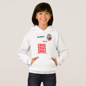 T-Shirt Hoodie pullover foto naam kind kerst (Voorkant volledig)