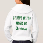 T-Shirt Hoodie pullover foto naam kind kerst (Achterkant)