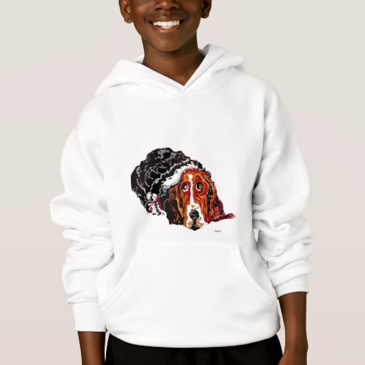 T-shirt/hoodies: bassethound (Voorkant)