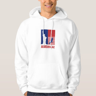 T-shirt hoodies met de vlag van de eenheid