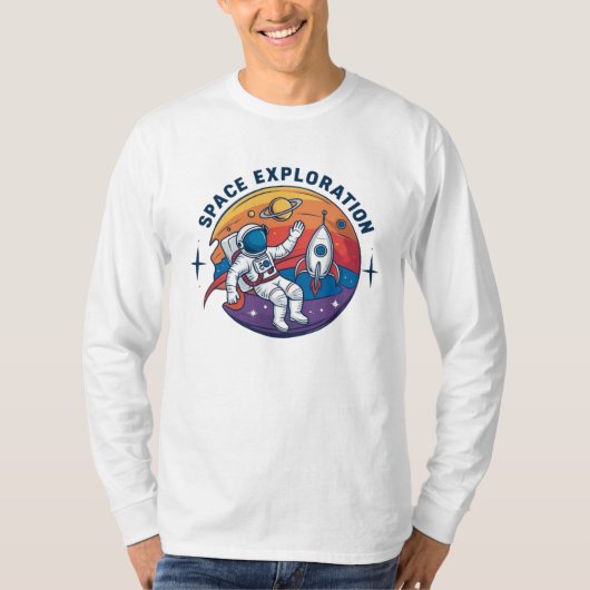 T-shirt / Hoodies / Sweatshirt "Space Exploration" (Voorkant)