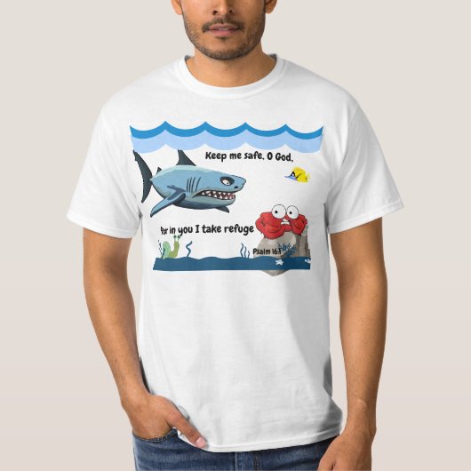 T-Shirt "Hou me veilig voor God, ..." (Voorkant)