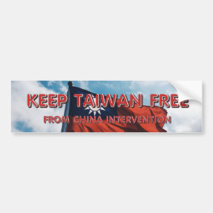 T-SHIRT houdt Taiwan vrij Bumpersticker