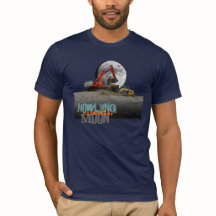 T-shirt Howling Excavator Moon