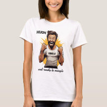 T-Shirt Hugh single en klaar om te mengen