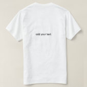 T-Shirt Huis Muurkunst | Klein Knus Thuis (Design achterkant)