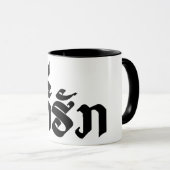 T-shirt-Huk/Beloved Laos Laotian Language Script Mok (Voorkant rechts)