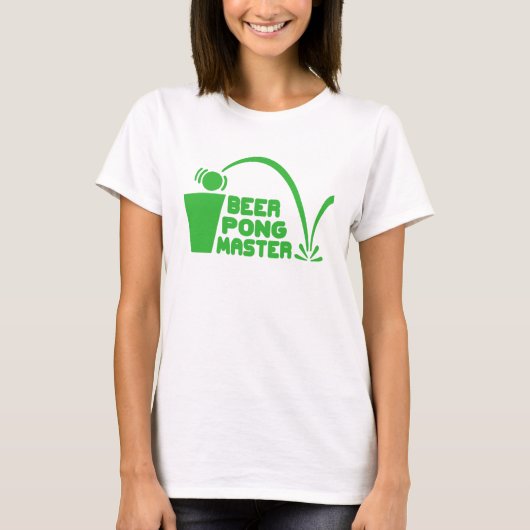 T-Shirt Humor, Beer Pong Master (Voorkant)