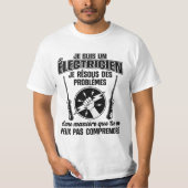 T-shirt Humor électricien (Voorkant)