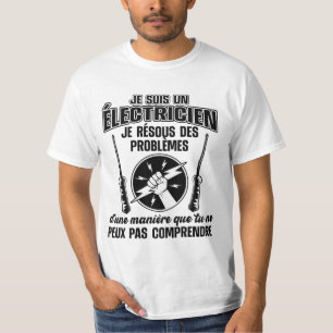 T-shirt Humor-elektricien