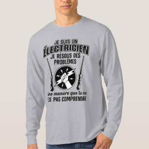 T-shirt Humor-elektricien