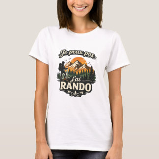 T-shirt Humor Wandelen “Ik kan niet, ik ga wandele