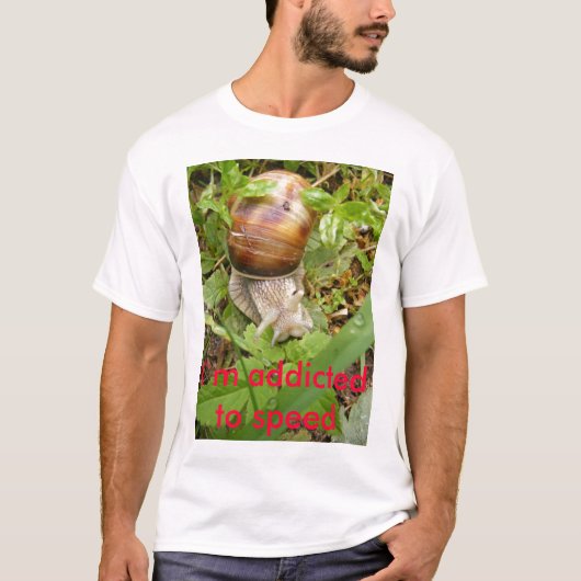 T - Shirt I is verslaafd aan snelheid (Voorkant)