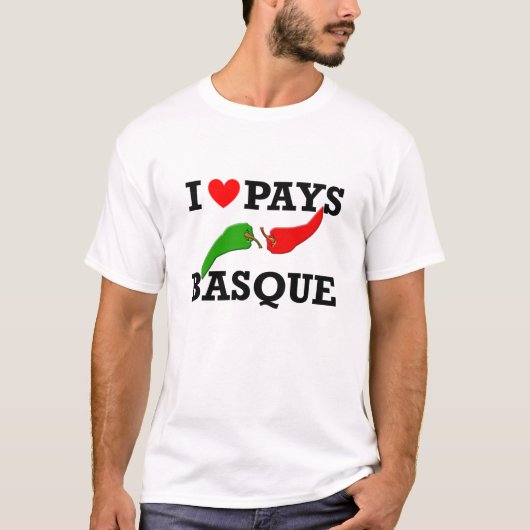 T-SHIRT I LOVE PAYS BASQUE (Voorkant)