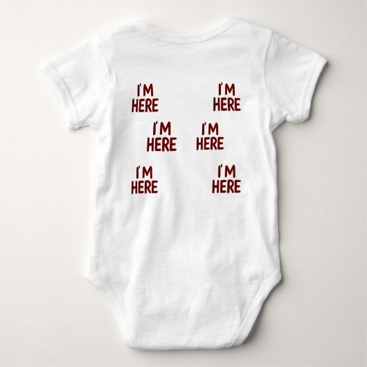 T-shirt - I’m Here – Silent presence (Achterkant)