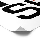 T-SHIRT I werk voor schoenen Poster (Hoek)