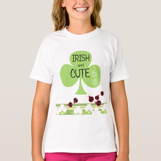 T-shirt Iers en Cute (Voorkant)