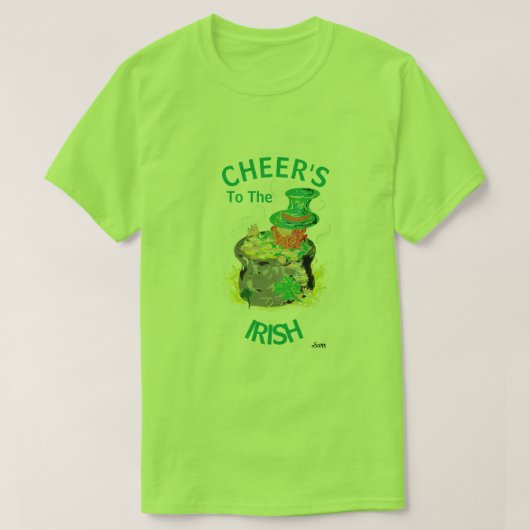 T-shirt: Ierse Cheers T-shirt (Design voorkant)