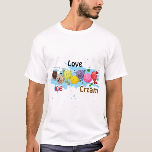 T-shirt ijs  (Voorkant)