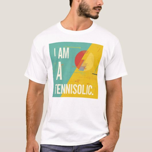 T-shirt Ik Ben Een Tennisverslaafde (Voorkant)