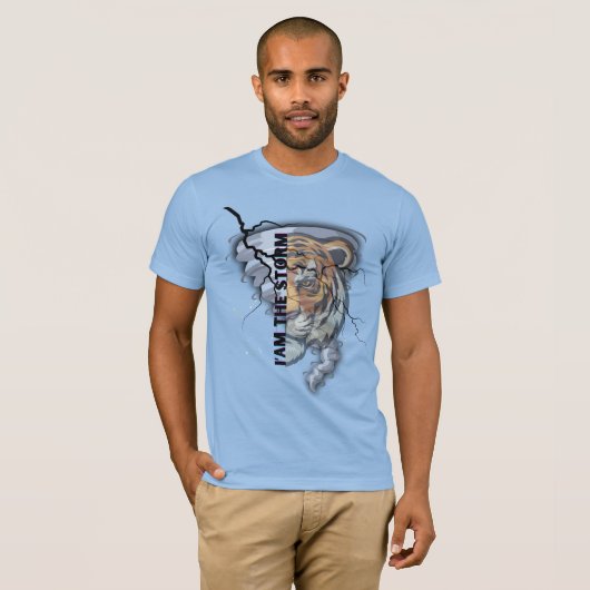 T-shirt Ik ben het storm (Voorkant volledig)