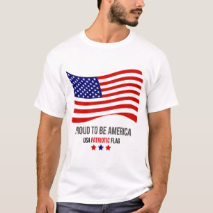 T-shirt 'Ik ben trots Amerikaan'.