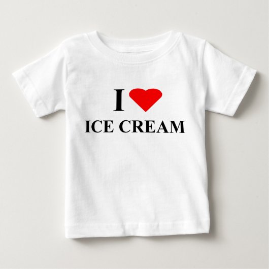 T-Shirt - Ik hou van ijskap (Voorkant)