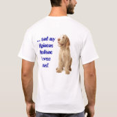 T-shirt - "Ik hou van mijn Spinone..." (Achterkant)