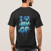 T-shirt 'Ik hou van mijn vriendin' – Grappig koppe (Achterkant)