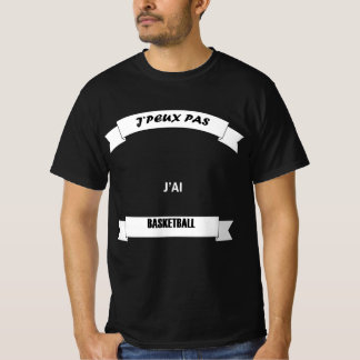 T-shirt ik kan BASKETBALL niet 20 humor tshirts