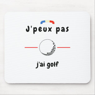 T-shirt ik kan niet. Ik heb een golfbaan. Muismat