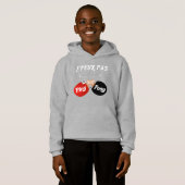 T-shirt Ik kan niet pingpong hebben. (Voorkant volledig)