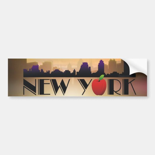 T-SHIRT ik kom uit New York Bumpersticker (Voorkant)