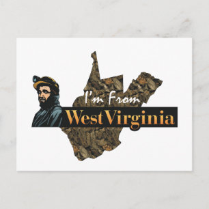 T-SHIRT ik kom uit West Virginia Briefkaart