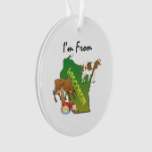 T-SHIRT ik kom uit Wisconsin Ornament (voorkant)