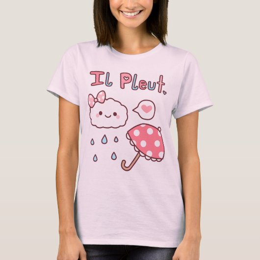 t-shirt "Il Pleut" (Voorkant)