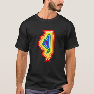 T-shirt Illinois Pride Burst (#16)