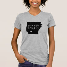 T-shirt in Arkansas geboren en getogen staat
