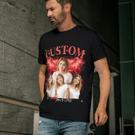 T-shirt in de stijl van een 90's bootleg rap shirt