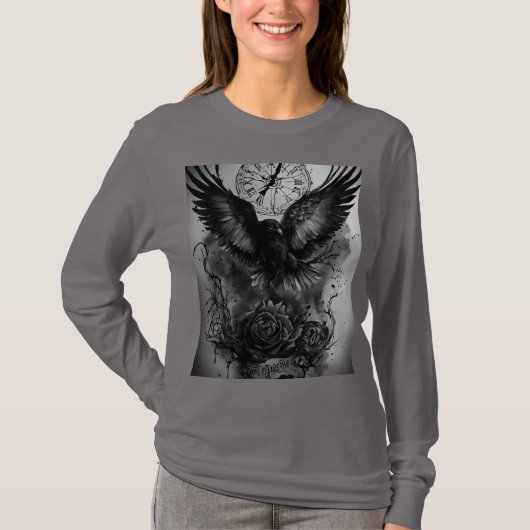 T-shirt in de VS: Zazzle's Basic T-shirt met lange (Voorkant)