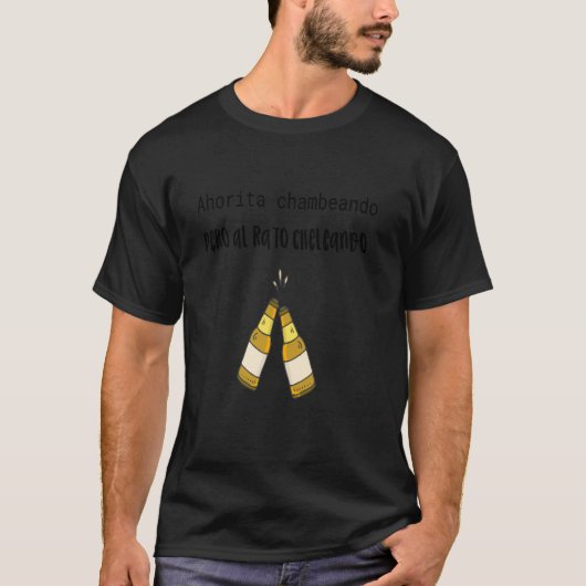 T-shirt in het Spaans Playera Latinos Hispanics He (Voorkant)