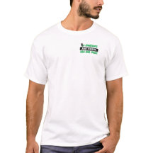 T-shirt in lichte kleuren voor afvalverwijdering