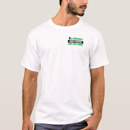 T-shirt in lichte kleuren voor afvalverwijdering
